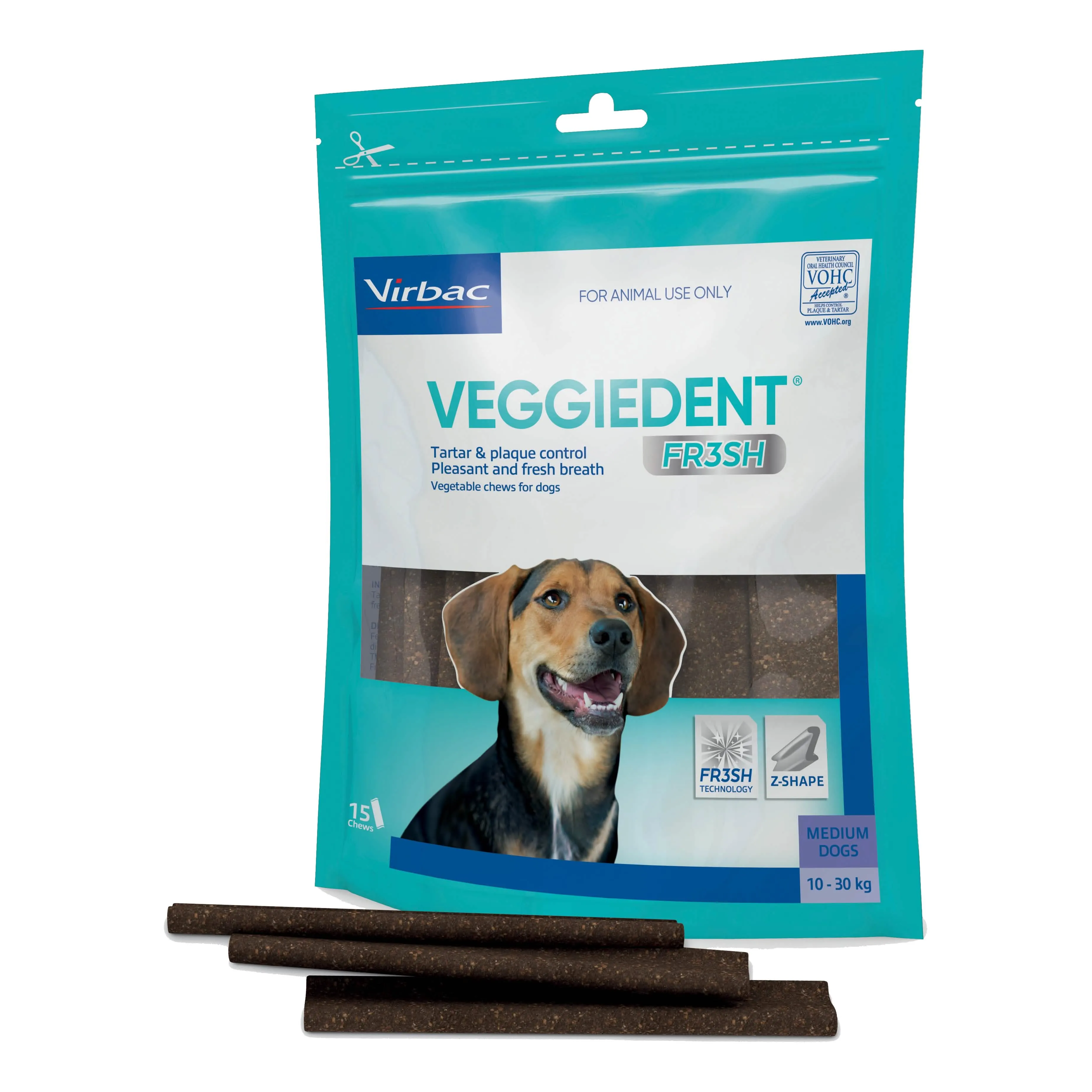 Veggiedent Fr3sh M Virbac 15 stick | Cani Taglia Media Igiene Orale - immagine 1