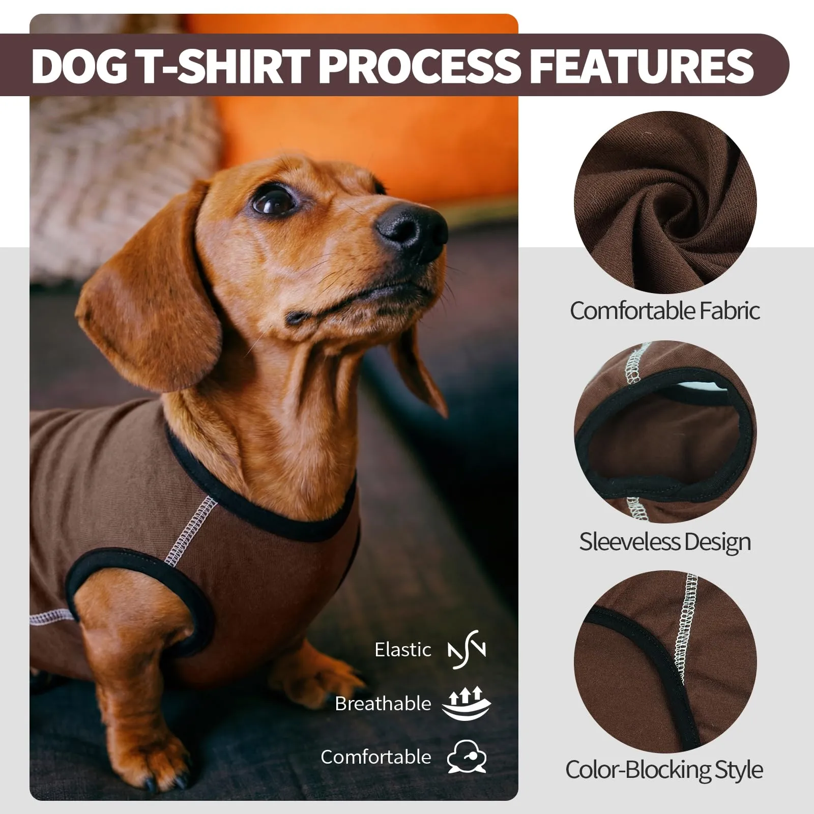 Hjyokuso Maglione per cani di piccola taglia XL – Maglione leggero in pile, elasticizzato, per mini bassotto, primavera, estate, autunno e inverno - immagine 2