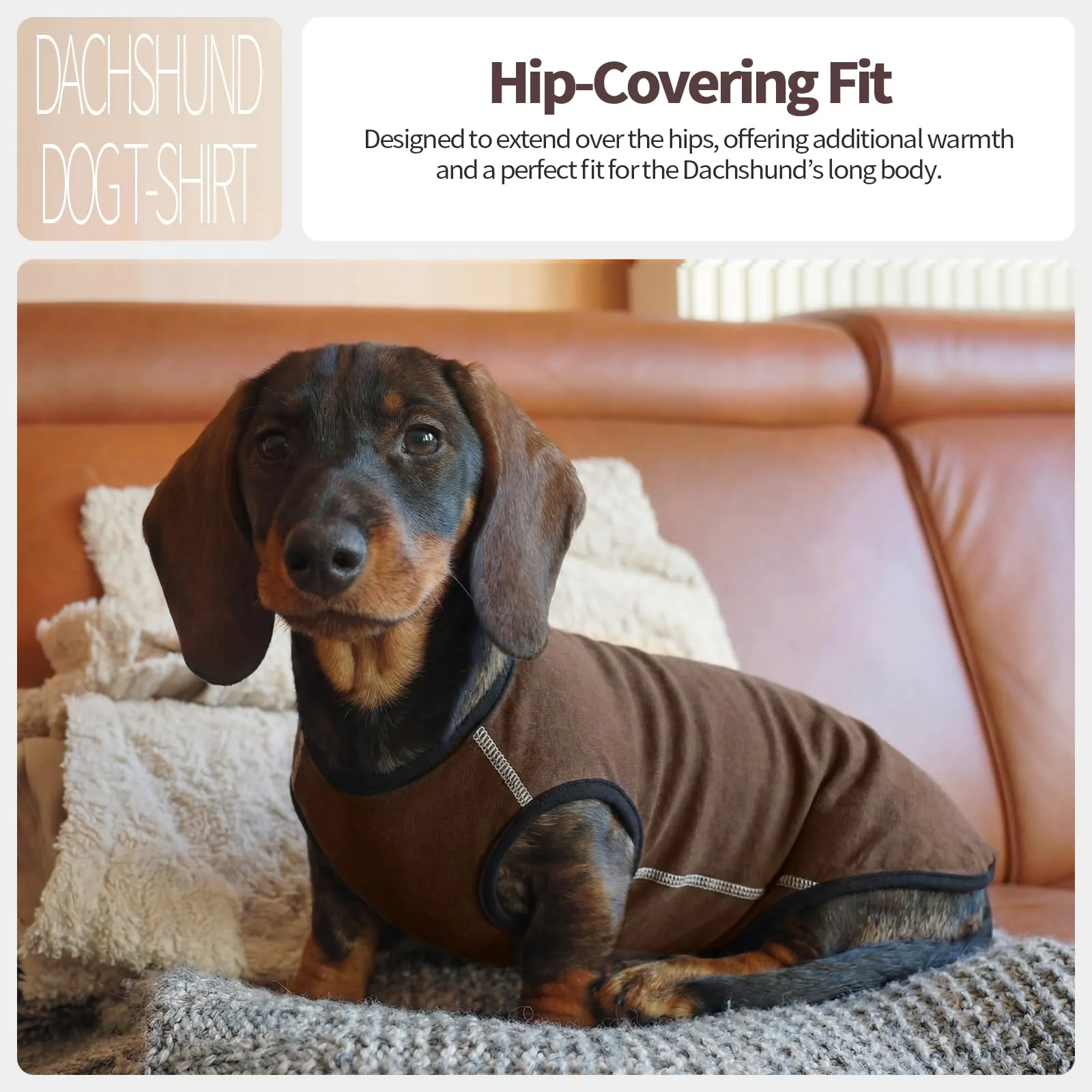 Hjyokuso Maglione per cani di piccola taglia XL – Maglione leggero in pile, elasticizzato, per mini bassotto, primavera, estate, autunno e inverno - immagine 5