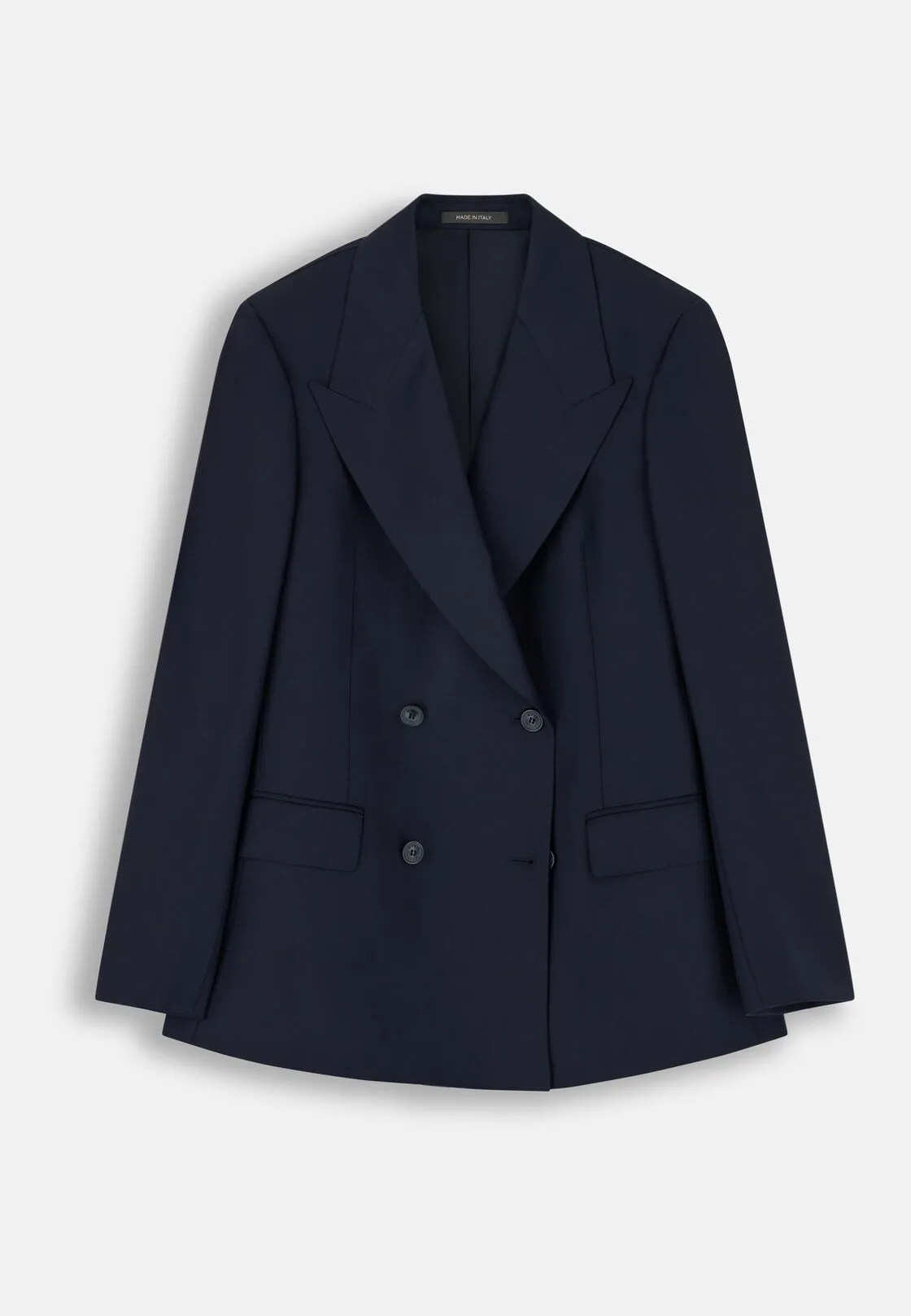 Boggi, Giacca Doppiopetto In Lana Gessata, Donna, Navy, Taglia: XS - immagine 5