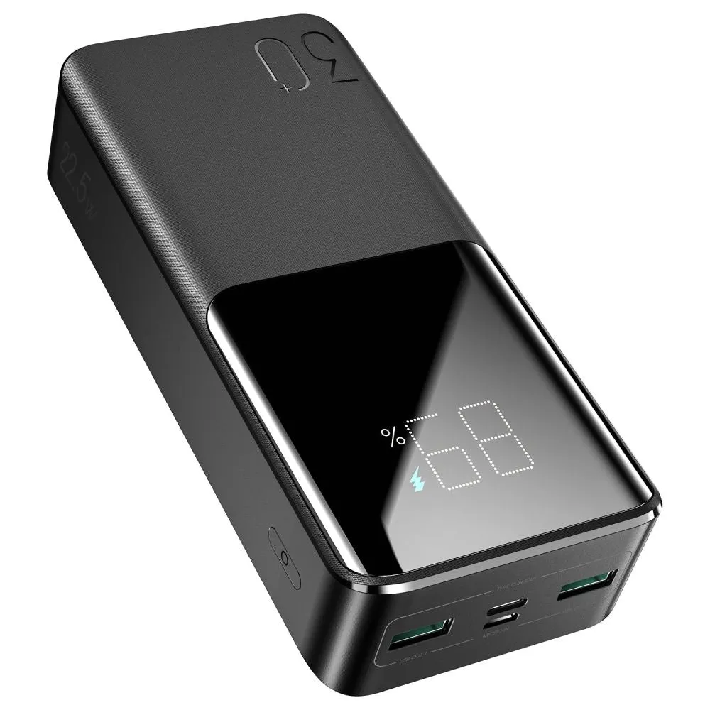 Batteria Esterna Joyroom JR-QP193, 30000mAh, 22.5W, QC + PD, 1 x USB-C - 2 x USB-A, Nera - immagine 1
