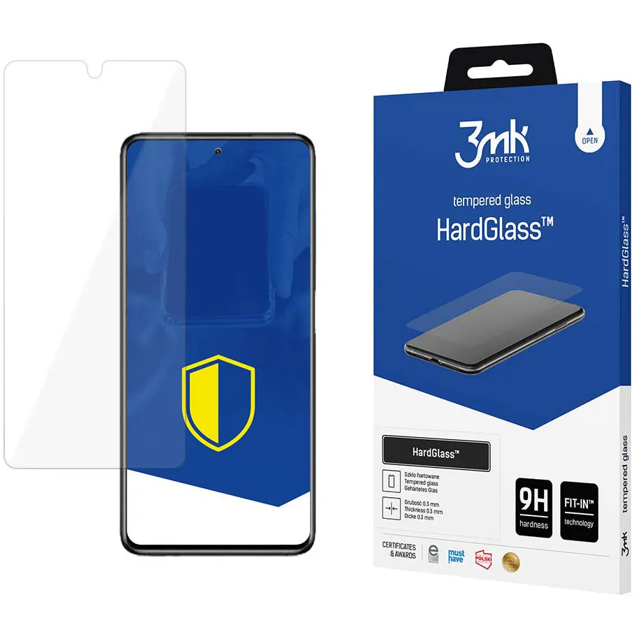 Pellicola protettiva per schermo 3MK HardGlass per Samsung Galaxy S23 S911, Vetro temperato, Full Glue - immagine 1