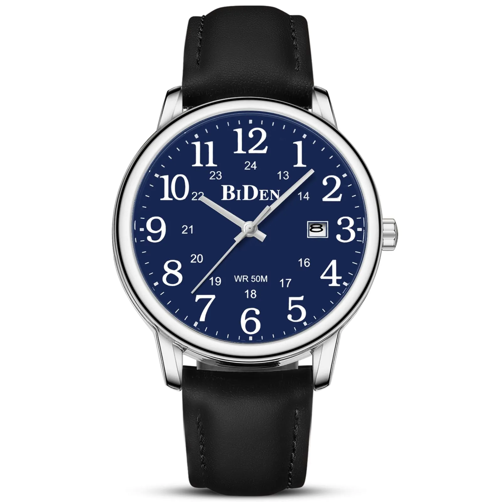 HANPOSH Orologio Uomo Analogico al Quarzo Impermeabile in Pelle - immagine 1
