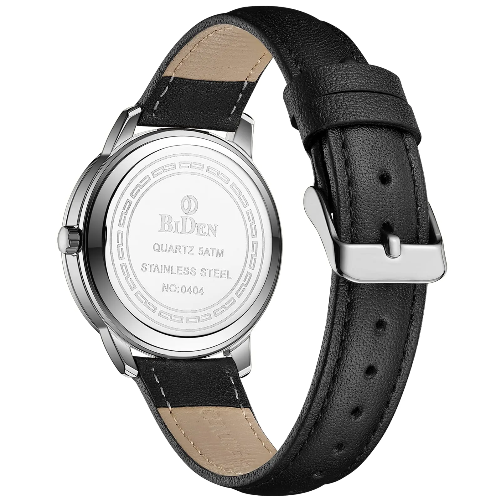 HANPOSH Orologio Uomo Analogico al Quarzo Impermeabile in Pelle - immagine 2