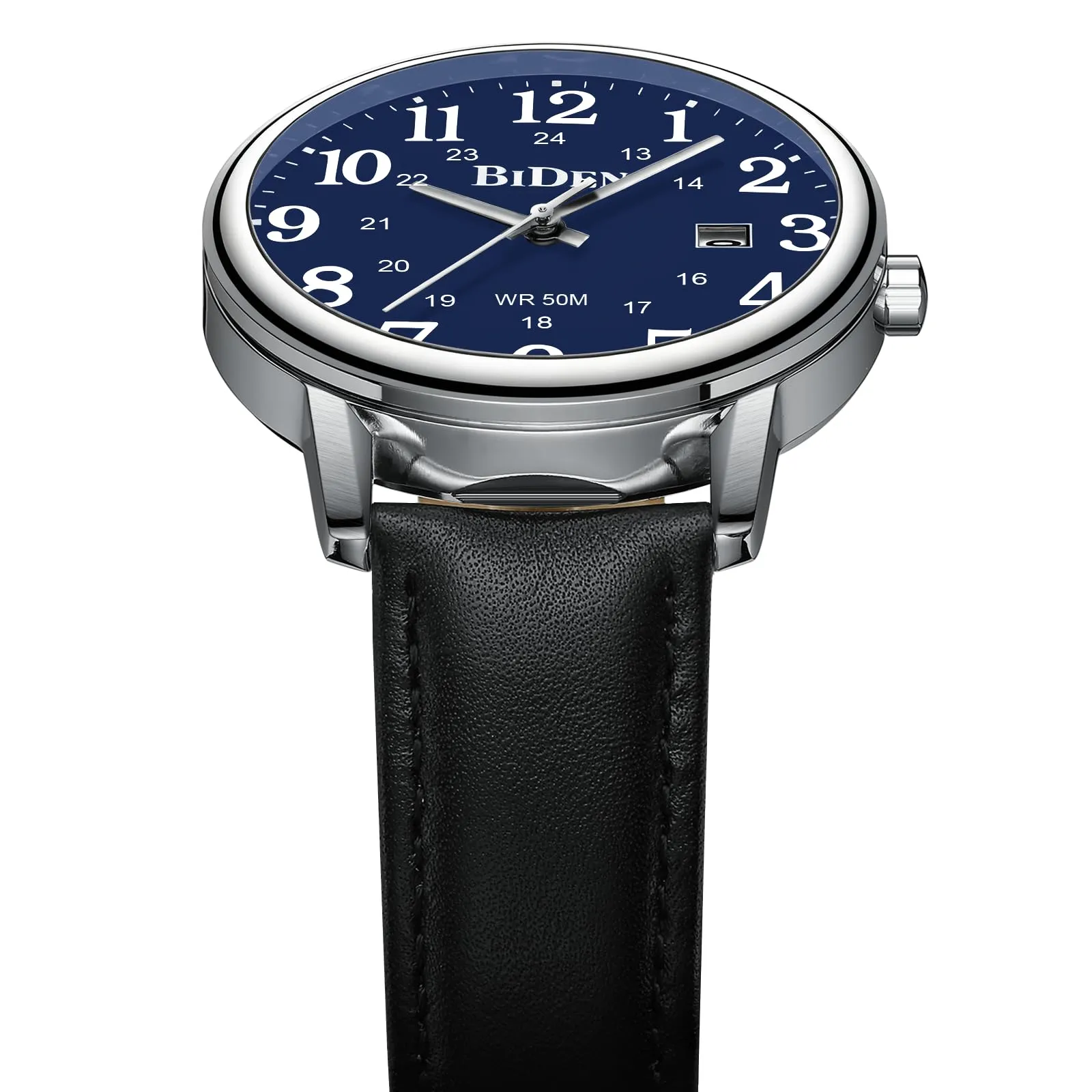 HANPOSH Orologio Uomo Analogico al Quarzo Impermeabile in Pelle - immagine 4