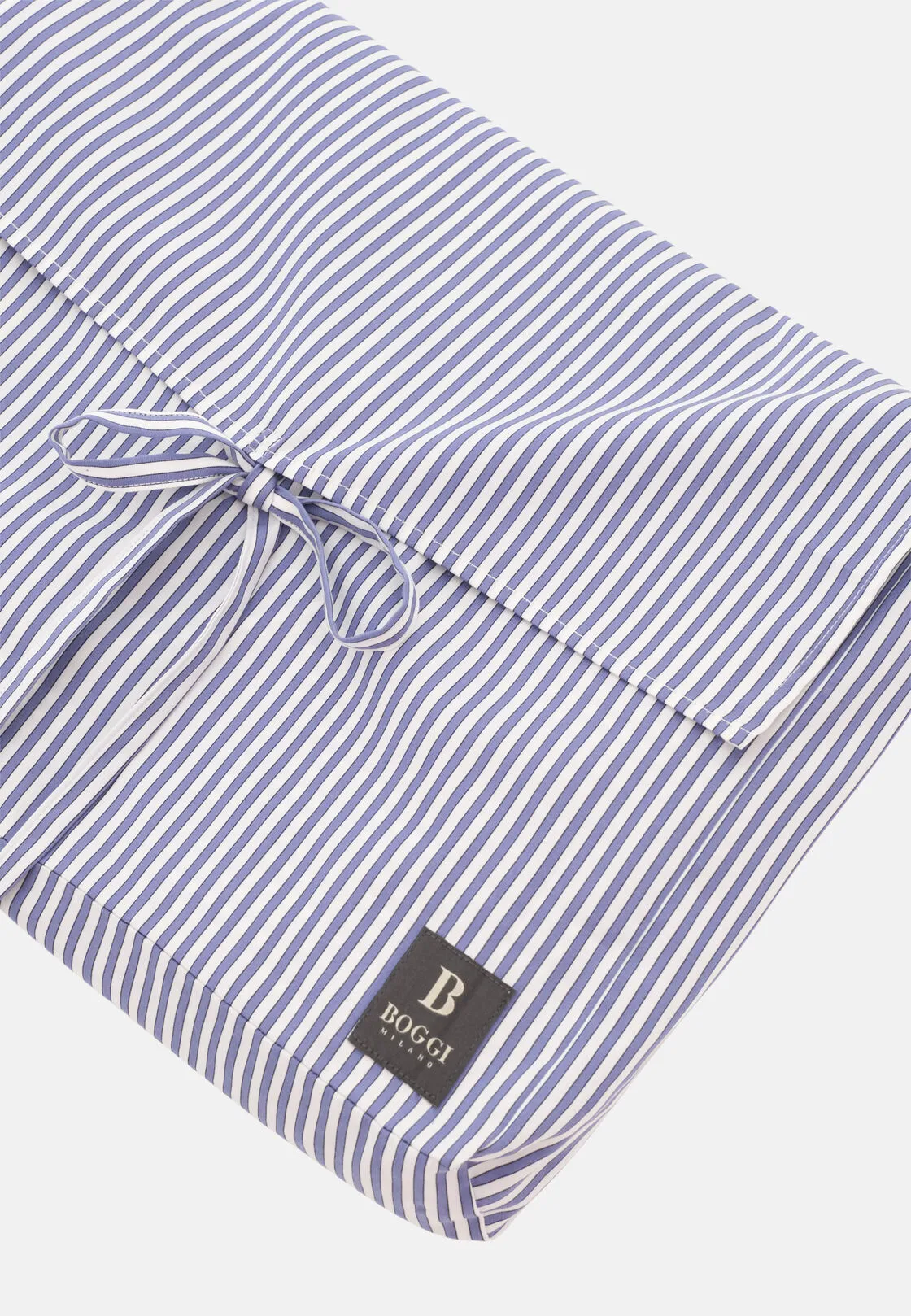 Boggi, Pigiama Motivo Gessato In Popeline Di Cotone, Uomo, Navy, Taglia: XL - immagine 4