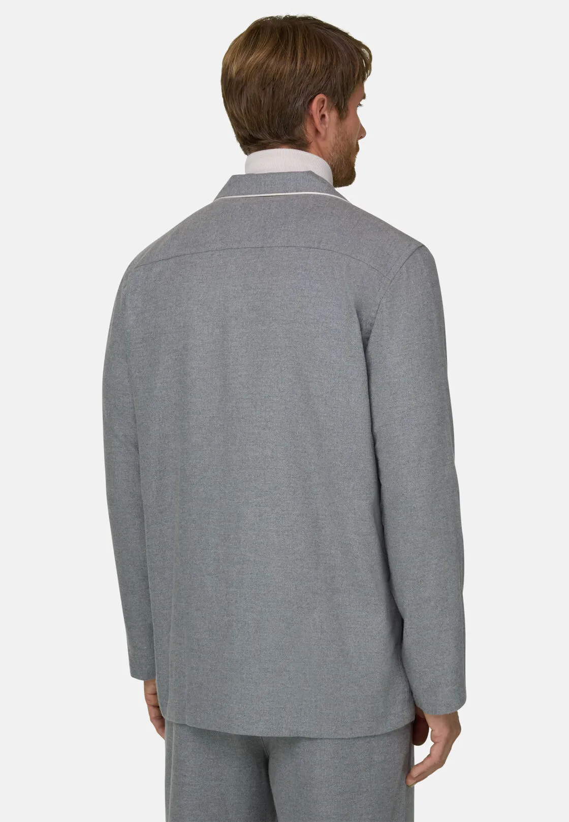 Boggi, Pigiama In Flanella Di Cotone, Uomo, Grigio, Taglia: XL - immagine 3