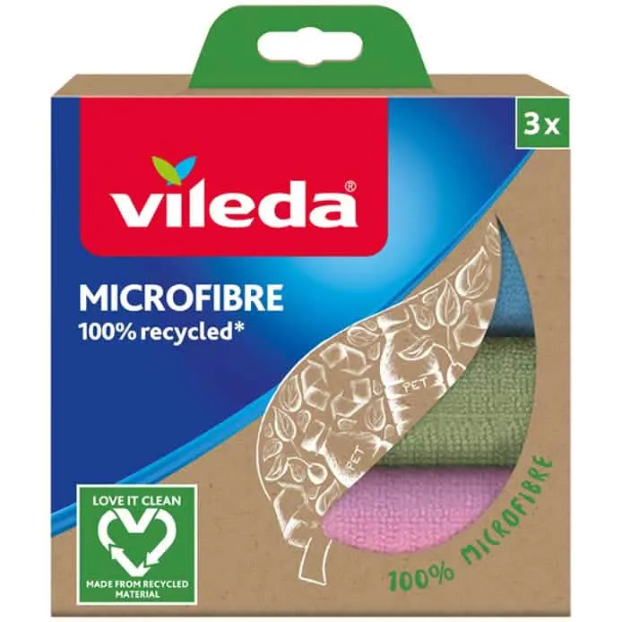 Panno in Microfibra Ecologica Vileda - Set da 3 Pezzi - immagine 1