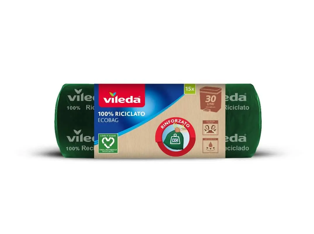 Sacchetti Vileda 100% Riciclati 55x60 cm - Confezione da 15 Pezzi - immagine 1