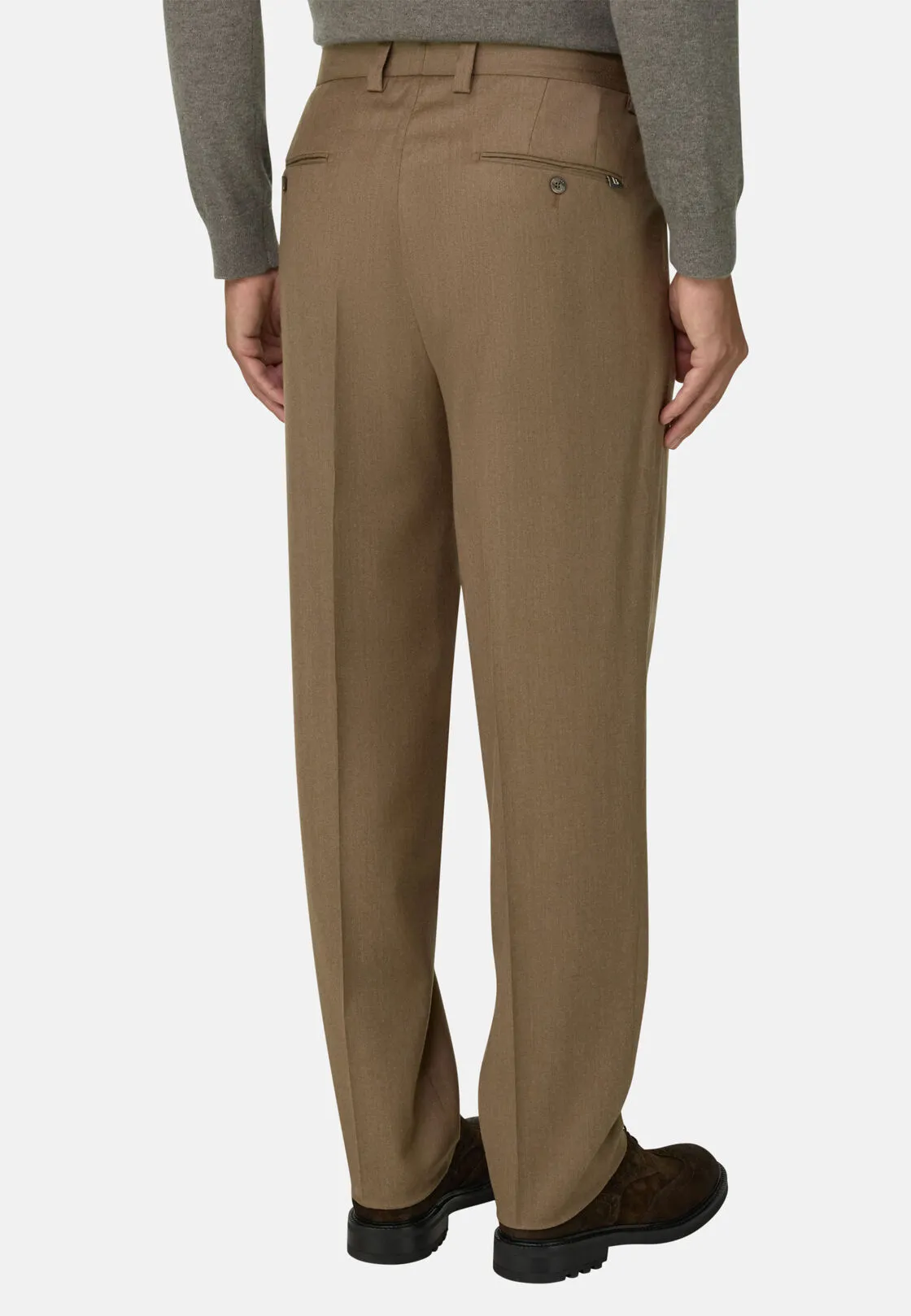 Boggi, Pantaloni In Lana Cashmere Melange, Uomo, , Taglia: 48 - immagine 5