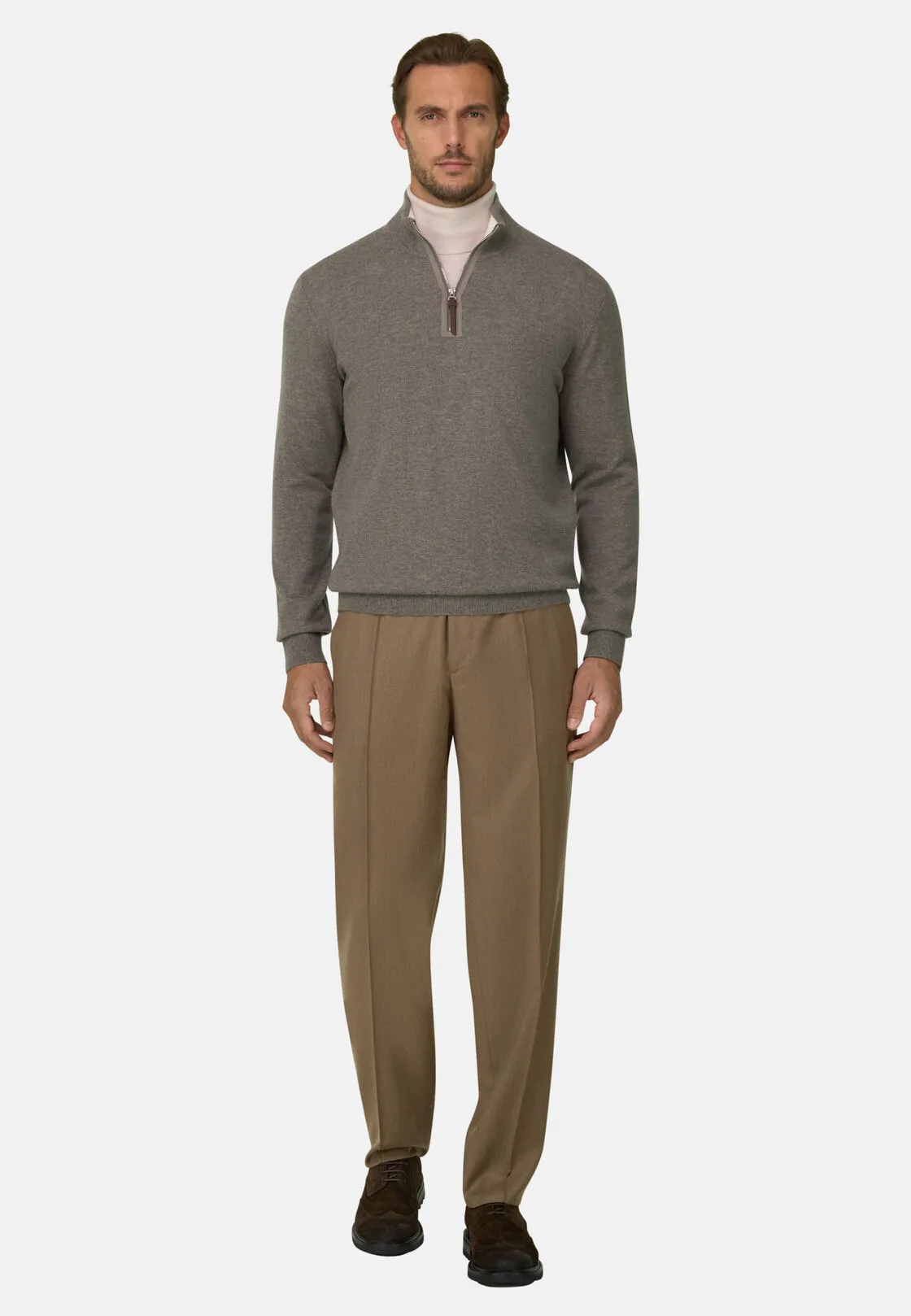 Boggi, Pantaloni In Lana Cashmere Melange, Uomo, , Taglia: 56 - immagine 2