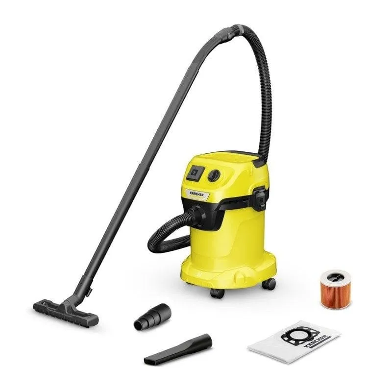 Bidone Aspiratutto Kärcher WD 3 P 1000W Solido e Liquido 17L - immagine 1