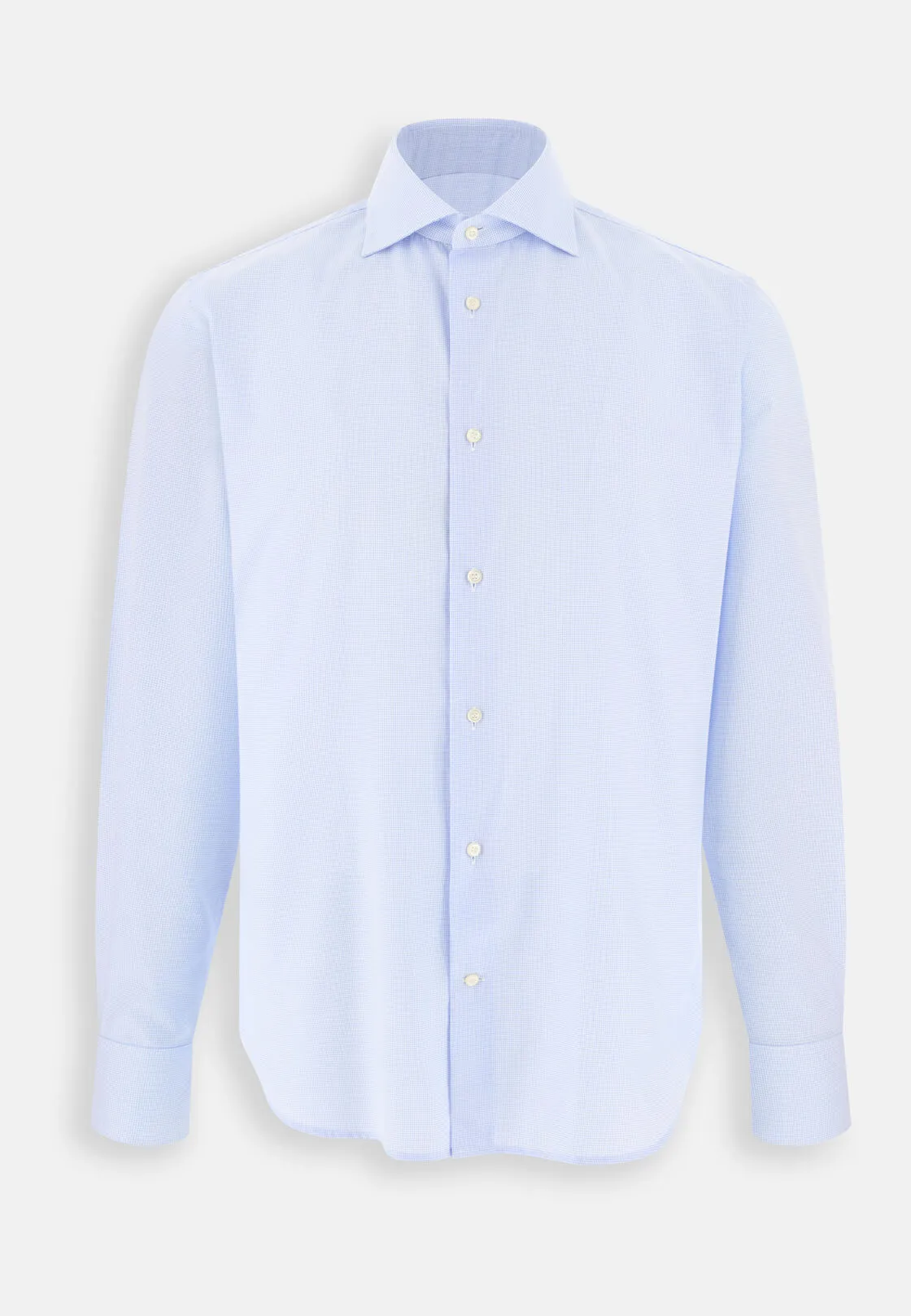 Boggi, Camicia A Quadretti In Twill Di Cotone Regular Fit, Uomo, Azzurro, Taglia: 41 - immagine 6