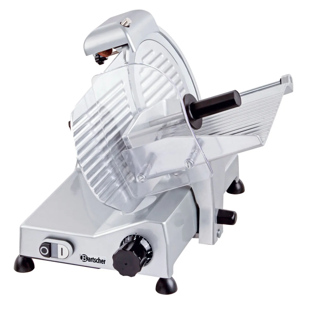 Bartscher Affettatrice 250; 43x51x37.5 cm (LxPxH); argento/trasparente/nero - immagine 1