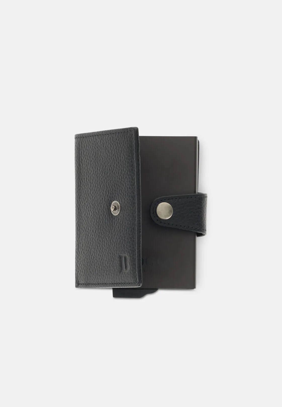 Boggi, Porta Carte Di Credito In Pelle Bottalata, Uomo, Nero - immagine 4