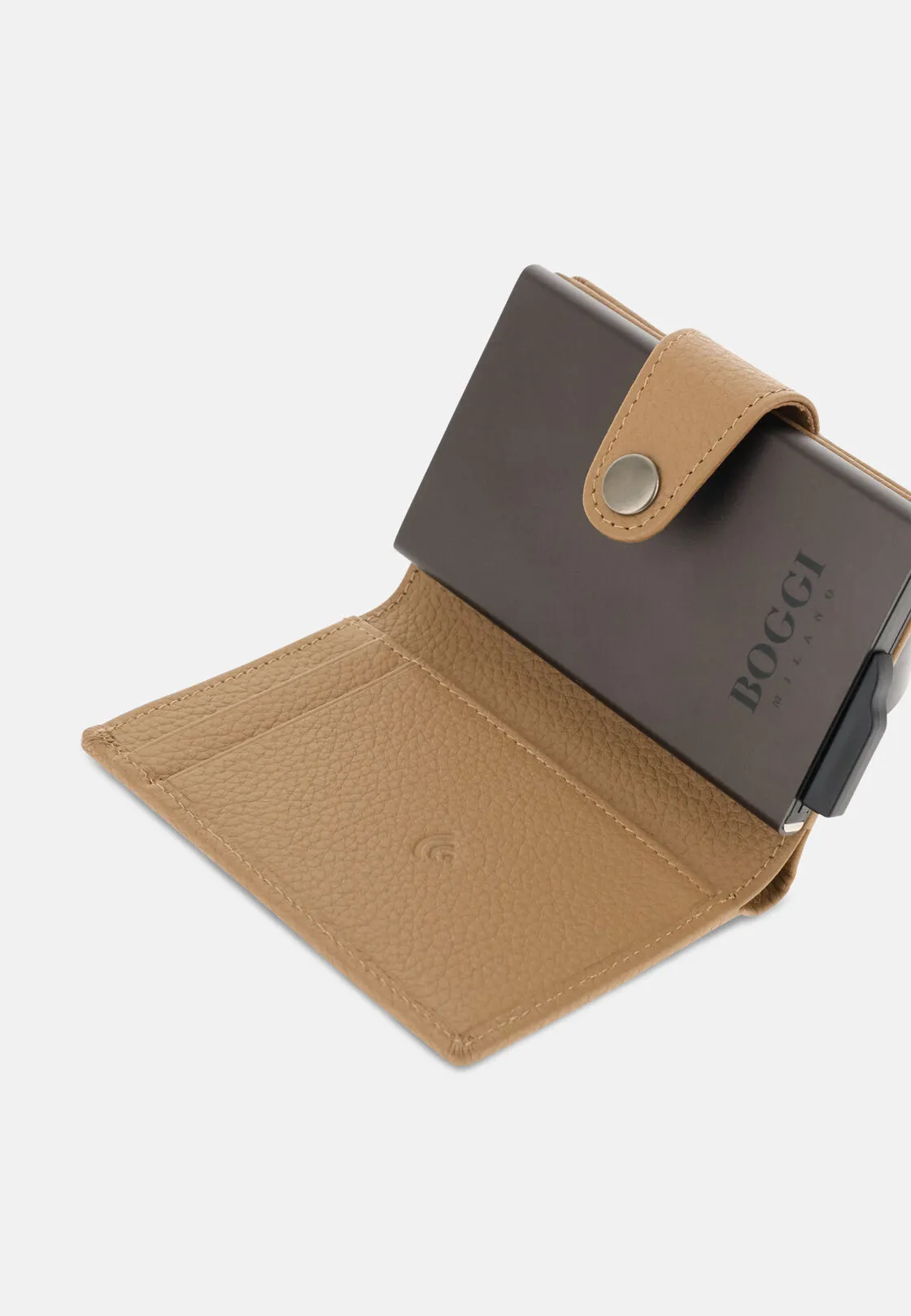 Boggi, Porta Carte Di Credito In Pelle Bottalata, Uomo, - immagine 5