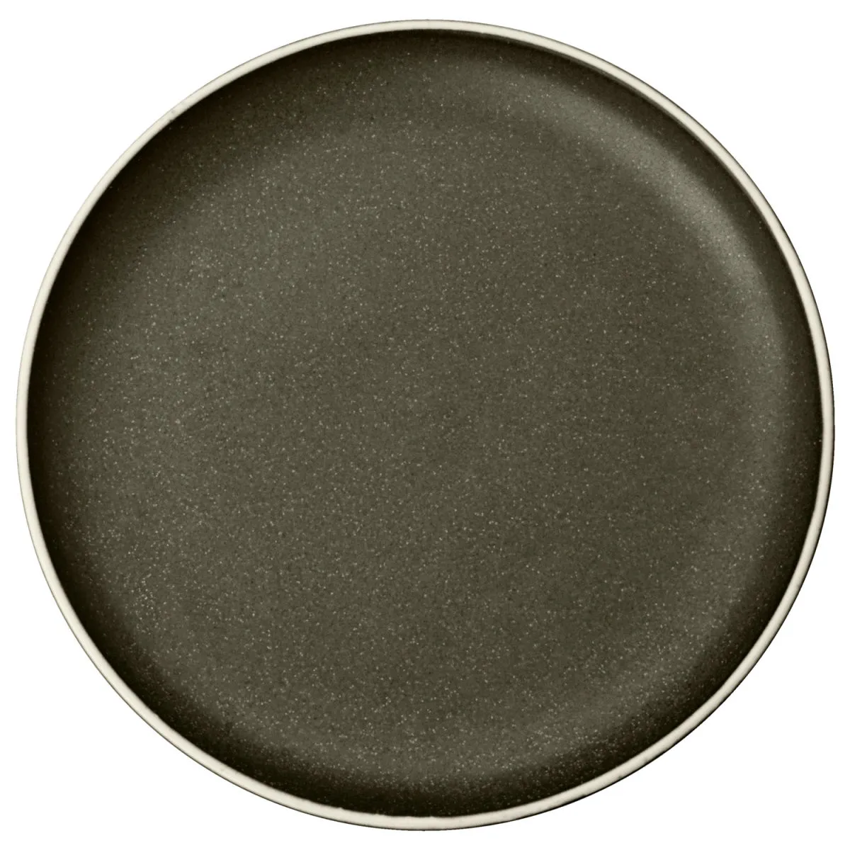 6x VEGA Piatto Ossora piano; 20 cm (Ø); tortora scuro; rotonda; 6 pz. / Pacco - immagine 1