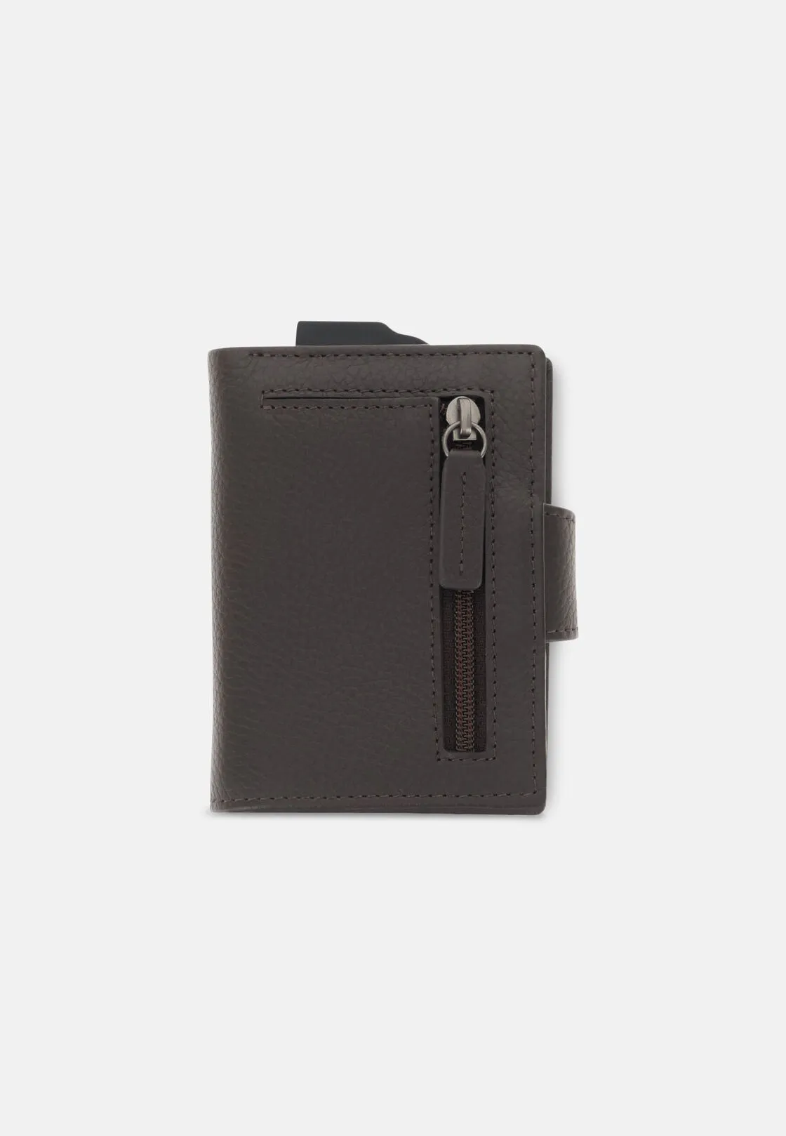 Boggi, Porta Carte Di Credito In Pelle Bottalata, Uomo, Marrone scuro - immagine 3
