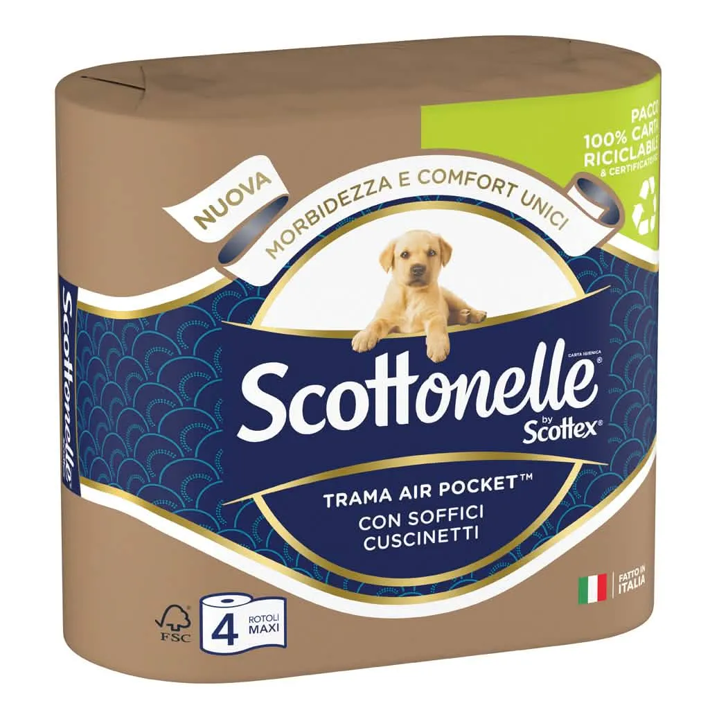 Carta Igienica Scottonelle con Olio di Argan - Confezione da 4 Pezzi - immagine 1