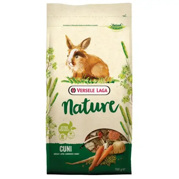 Versele Laga Nature Cuni per conigli nani 700 gr - Mangime per conigli - immagine 1