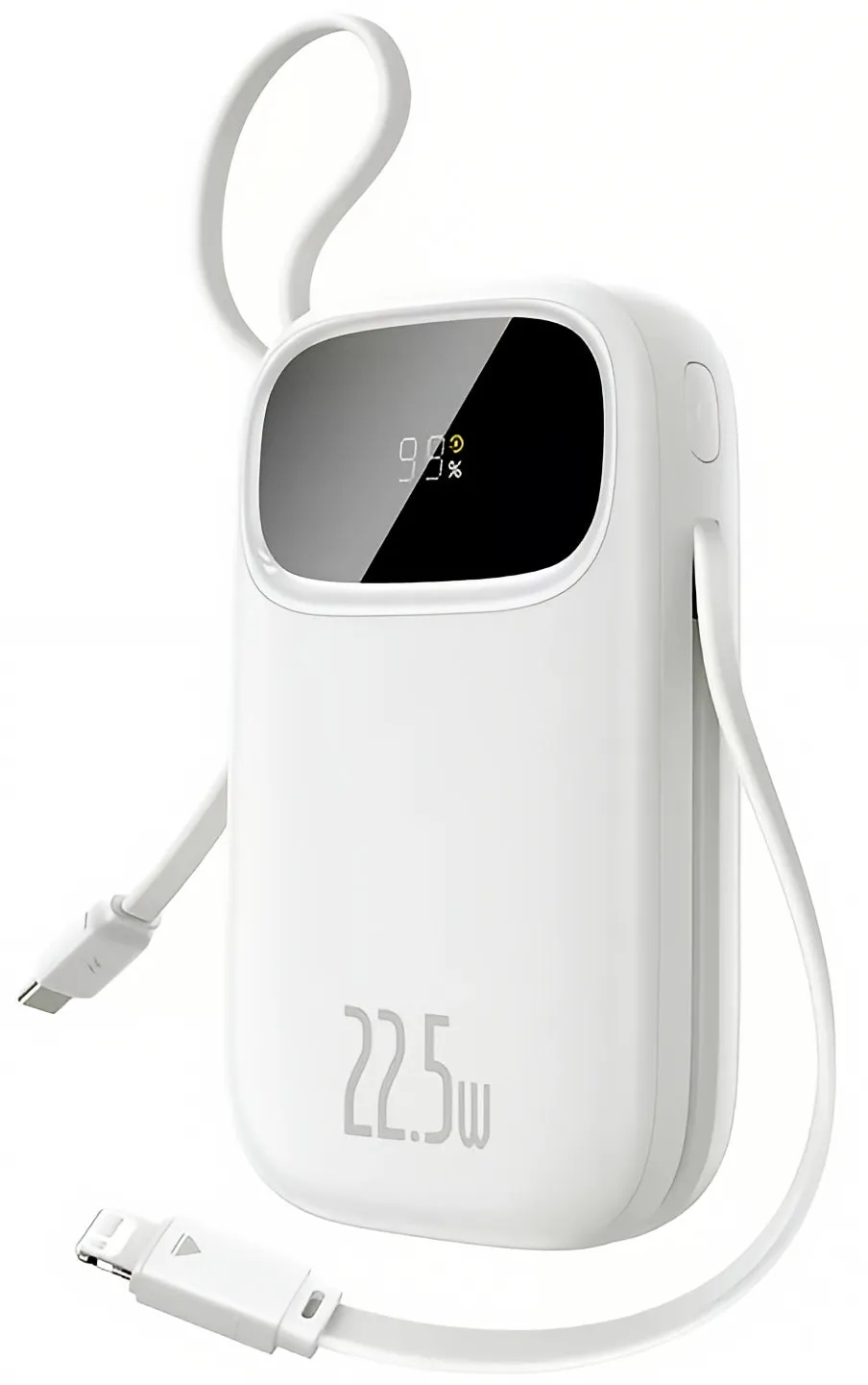 Batteria Esterna Baseus EnerFill FC31, 10000mAh, 22.5W, QC + PD, 1 x Lightning - 1 x USB-A - 2 x USB-C, Bianca P10082106213-00 - immagine 1