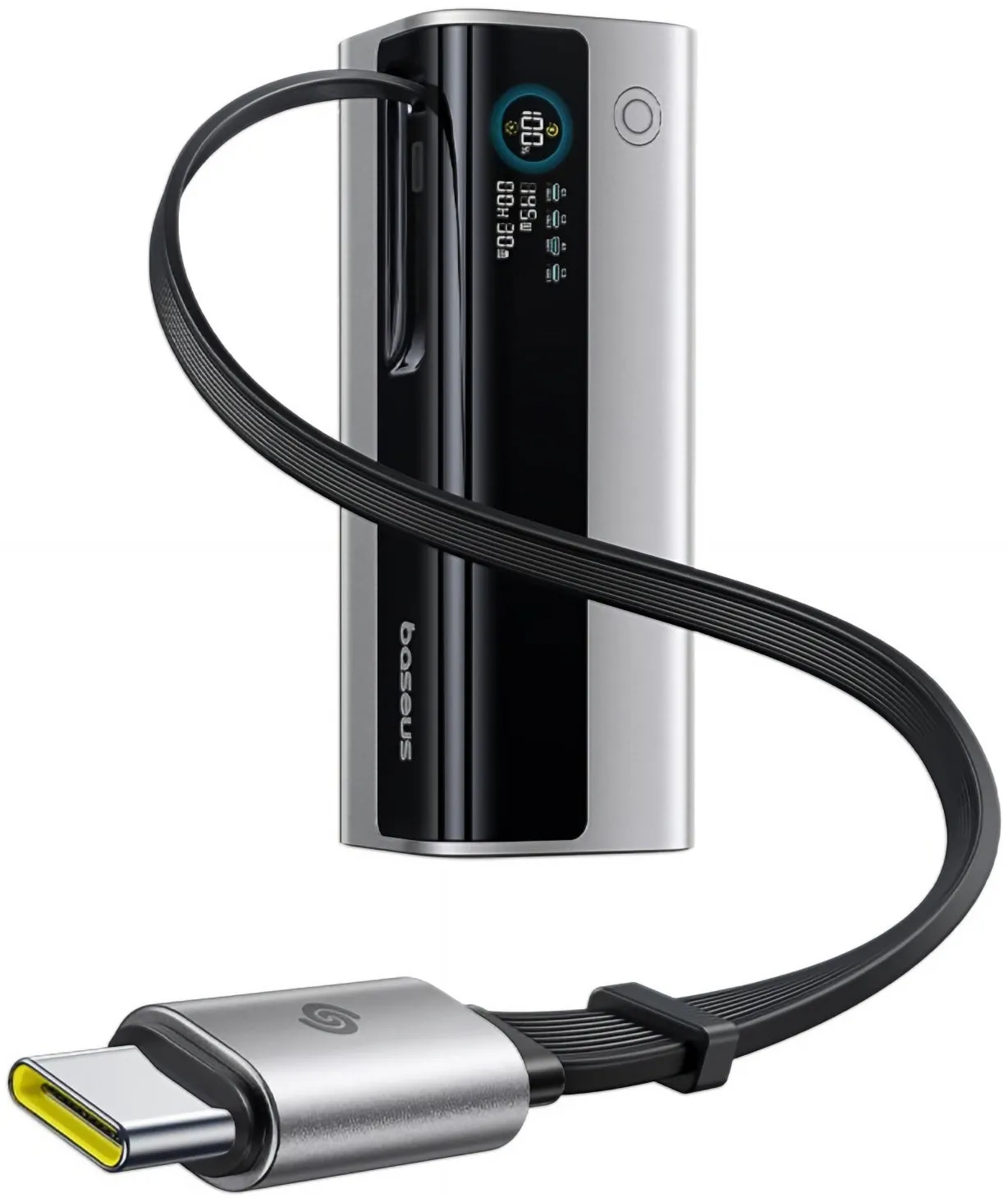 Batteria Esterna Baseus EnerGeek GR11, 20000mAh, 145W, QC + PD, 1 x USB-A - 3 x USB-C, Argento E0027B02 - immagine 1
