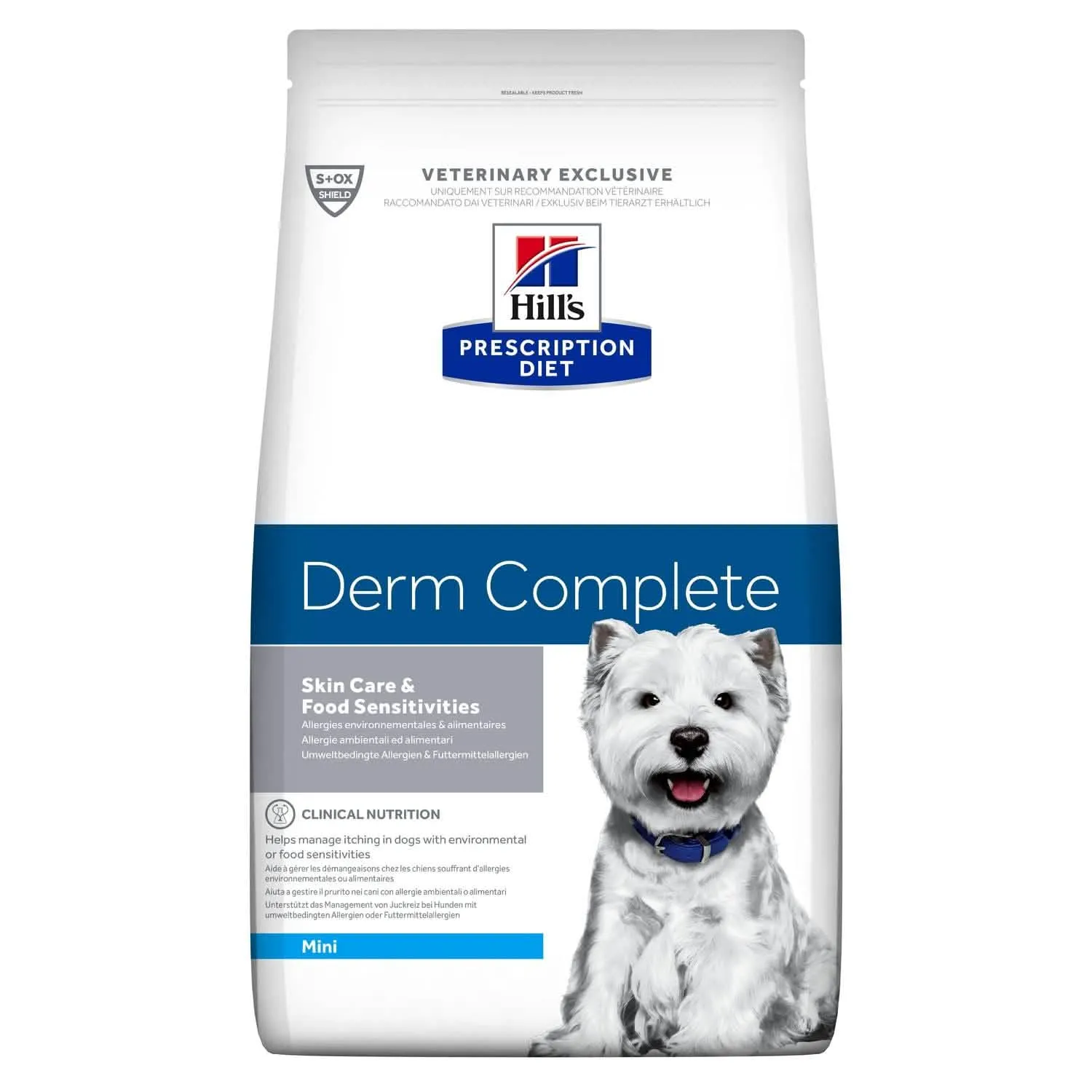HILLS PD CANINE DERM COMPLETE MINI 6 KG - immagine 1