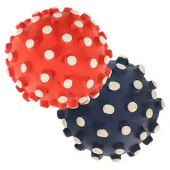 PetUp Joy gioco per cani Palla con squeaker in lattice con rilievi Diametro 8 cm Colori assortiti - Giochi per cani - immagine 1