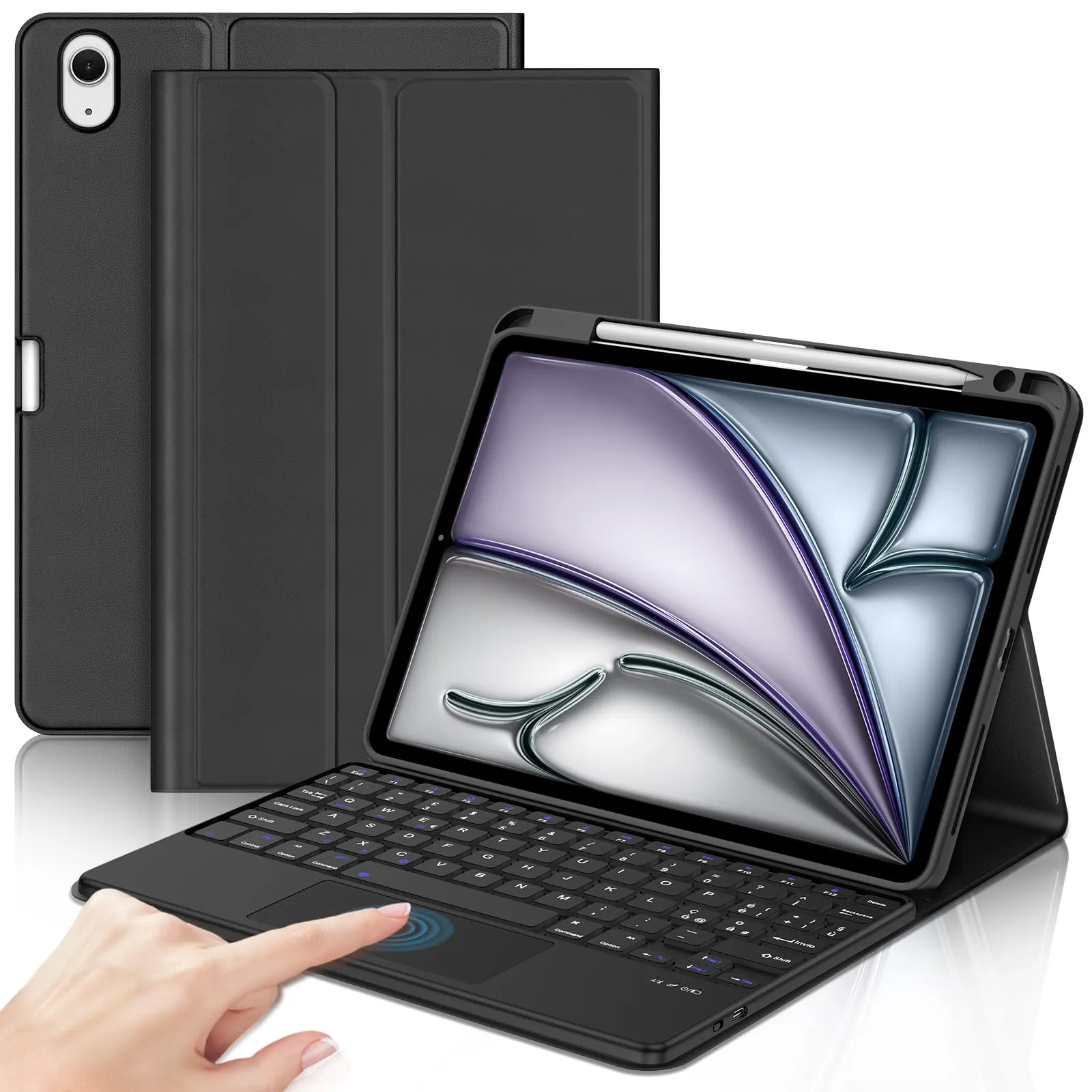 Cover Tastiera per iPad Air 11 M4 2026/M3 2025/M2 2024 11 Pollici - immagine 1