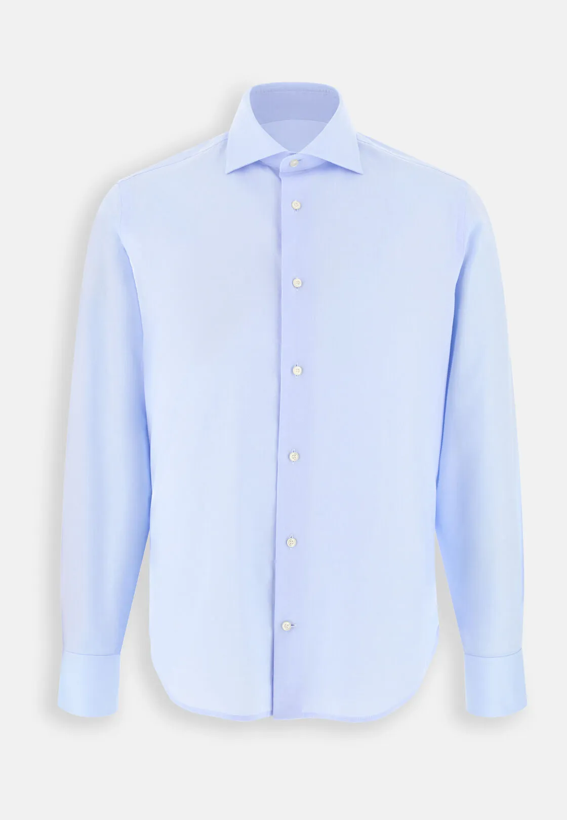 Boggi, Camicia In Dobby Di Cotone Slim Fit, Uomo, Azzurro, Taglia: 45 - immagine 6