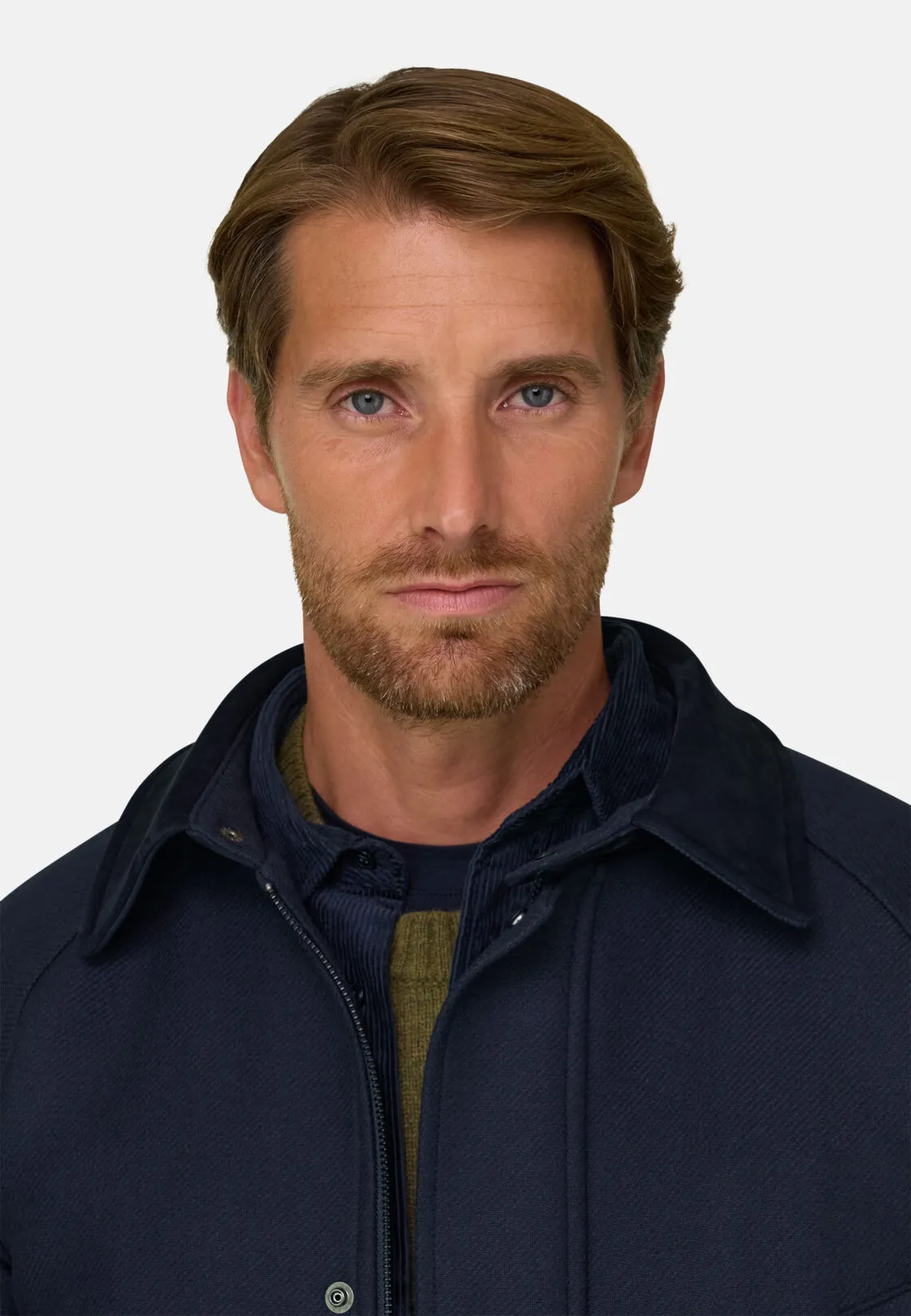 Boggi, Caban Imbottito In Misto Lana, Uomo, Navy, Taglia: M - immagine 3