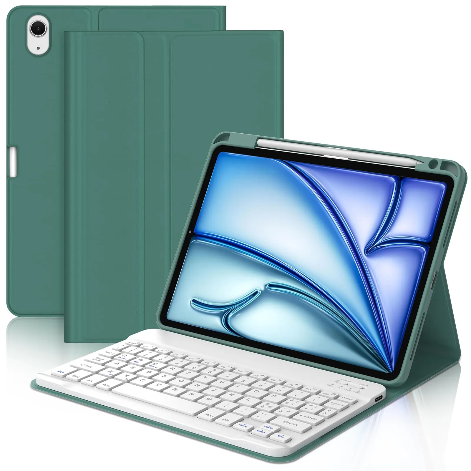 Tastiera per iPad Air 11 M4 2026/M3 2025/M2 2024 11 Pollici con Cover - immagine 1