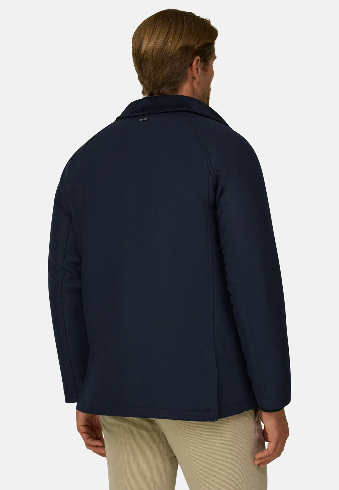 Boggi, Caban Imbottito In Misto Lana, Uomo, Navy, Taglia: XXXL - immagine 4