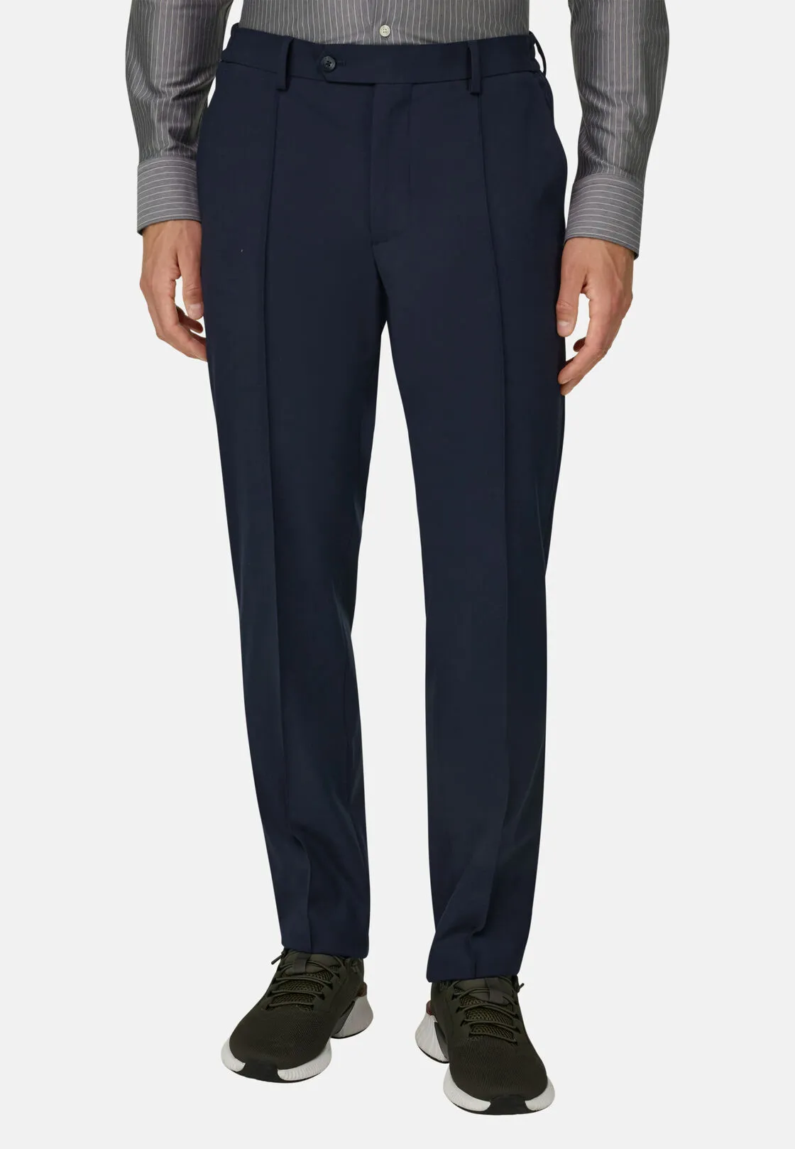 Boggi, Pantaloni In Lana Tecnica, Uomo, Navy, Taglia: 34 - immagine 1