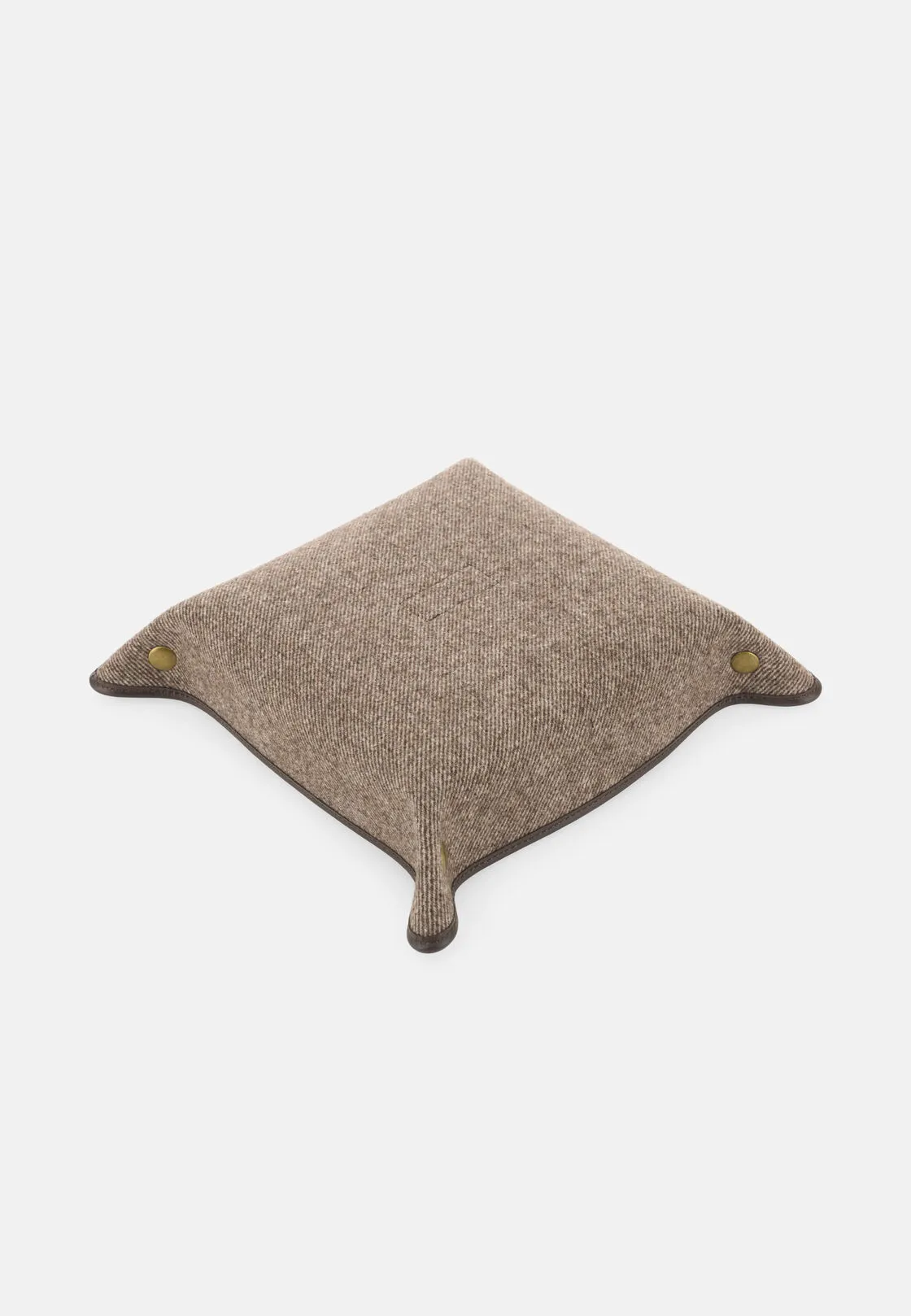 Boggi, Svuotatasche In Pelle E Lana, Uomo, Taupe - immagine 3