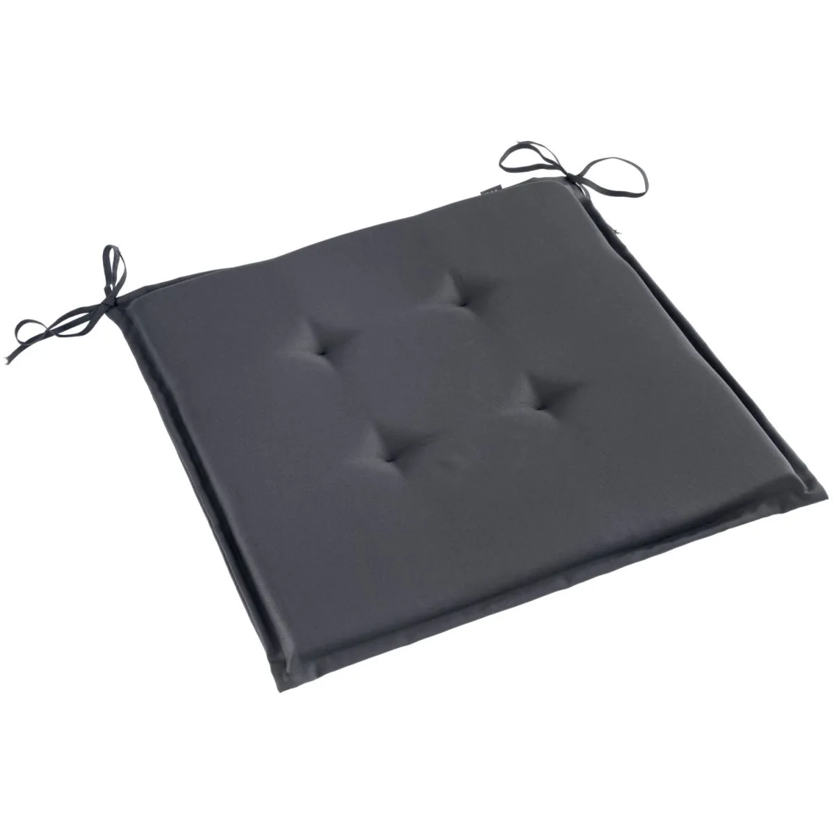 12x ERWIN M. Cuscino per sedia Bono; 40x40x3 cm (LxLxH); antracite; quadrata; 12 pz. / Pacco - immagine 1