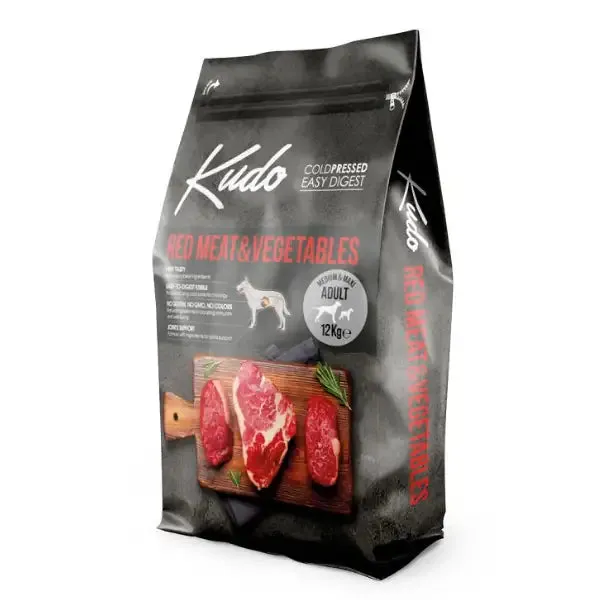 Kudo Low Grain Adult Medium/Maxi Carni Rosse 12 kg - Croccantini per cani - immagine 1