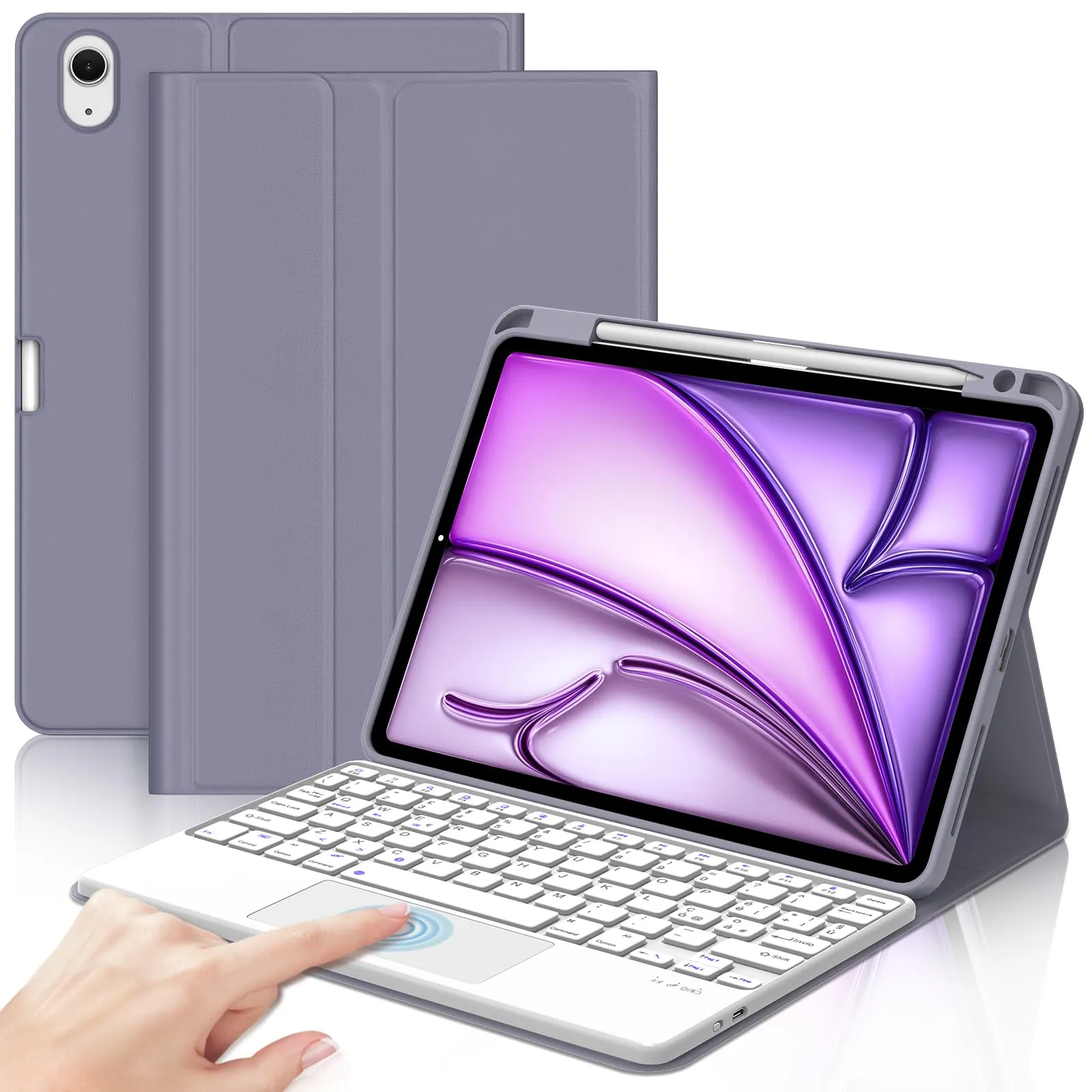 Cover Tastiera per iPad Air 11 M4 2026/M3 2025/M2 2024 11 Pollici - immagine 1