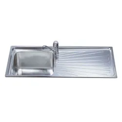 Lavello 1 vasca (116x50cm) ALBA Inox Spazzolato SGE116 1D - immagine 1