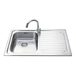 Lavello 1 vasca (79x50cm) ALBA Inox Spazzolato SP791D 2 - immagine 1