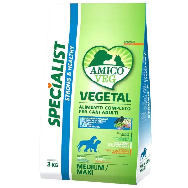 Amico Veg Specialist Strong&Healthy Adult Medium/Maxi 3 kg (scadenza: 02/01/2027) - Croccantini per cani - immagine 1