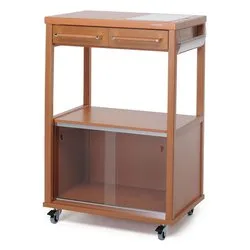 BENCHEF Carrello porta vivande Noce - immagine 1
