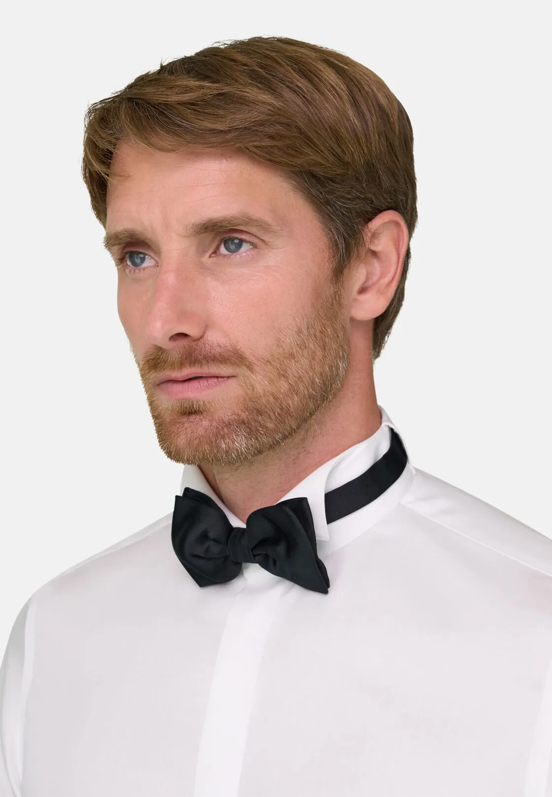 Boggi, Camicia In Raso Di Cotone Slim Fit, Donna, Bianco, Taglia: 41 - immagine 3