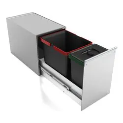 SYSTEM Pattumiera incasso Inox - immagine 1