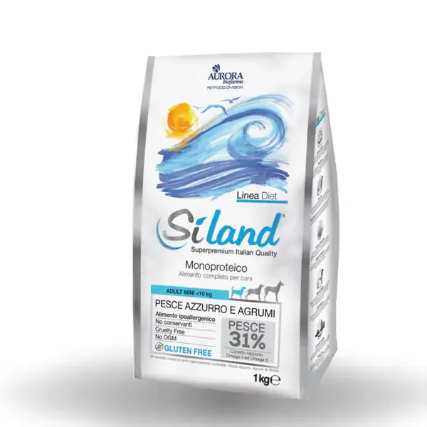Siland Adult Mini Monoproteico Pesce Azzurro e Agrumi 3 kg - Crocchette monoproteiche cane - immagine 1