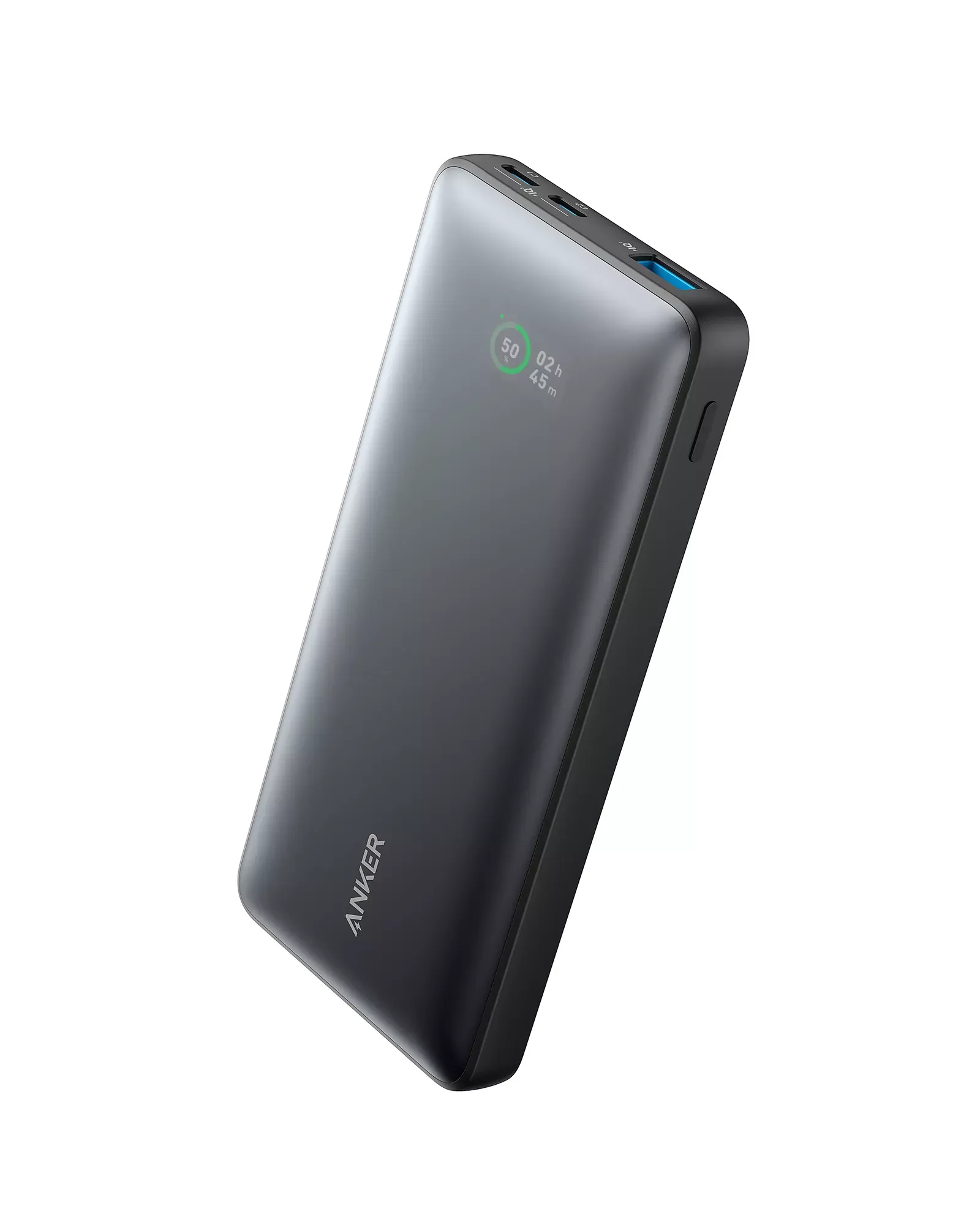 Batteria Esterna Anker 533 PowerCore, 10000mAh, 25W, QC + PD, 1 x USB-A - 2 x USB-C, Nera A1249G11 - immagine 1