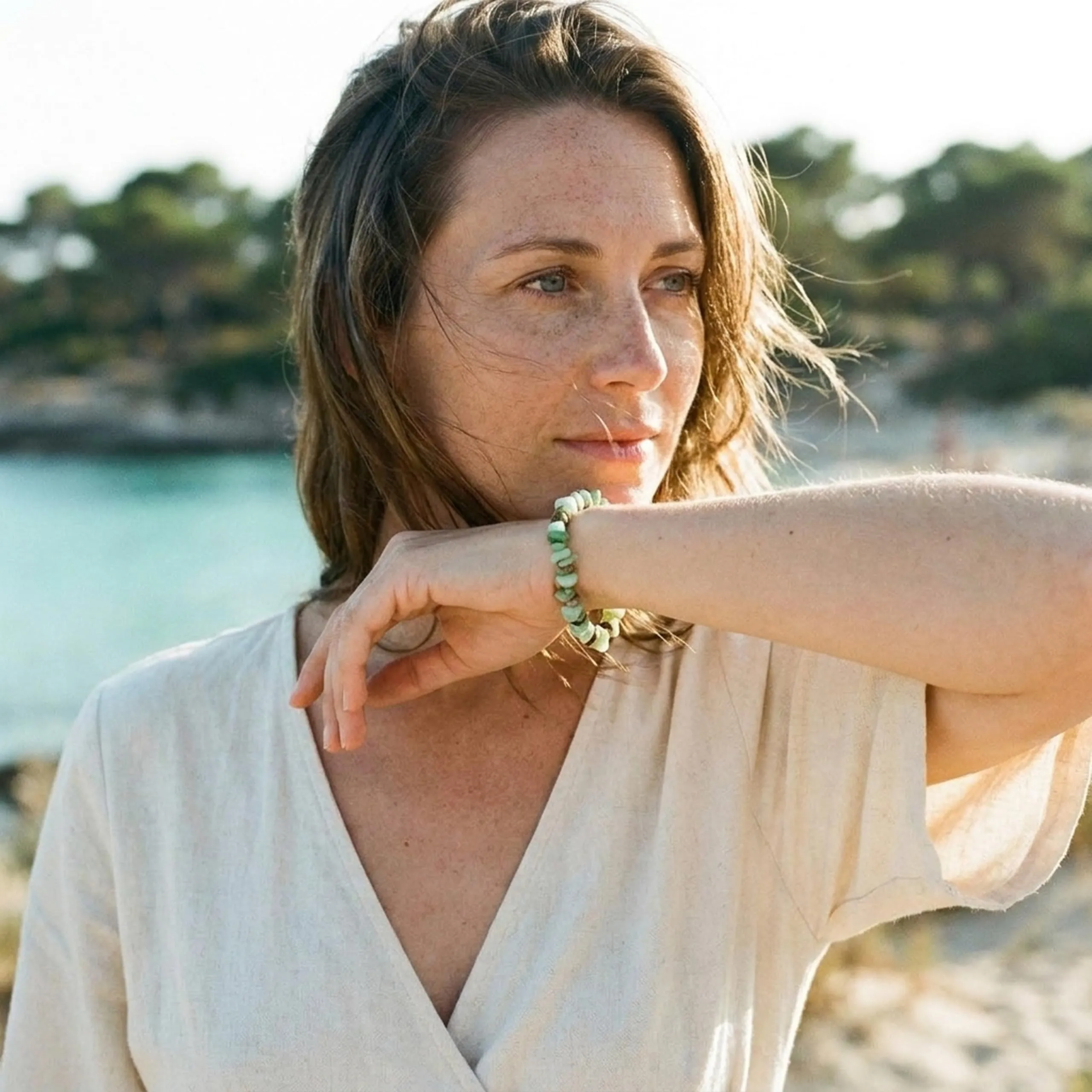 Life Source Plus - Braccialetto con crisoprasio e Gemma - immagine 7