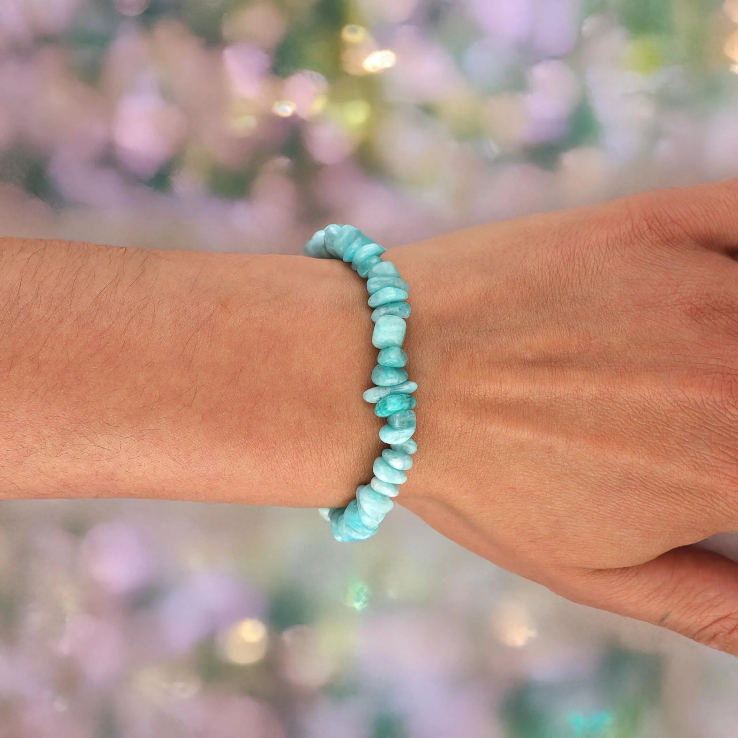 Bracciale popolare a schegge Bracciale elastico artigianale a schegge - immagine 2
