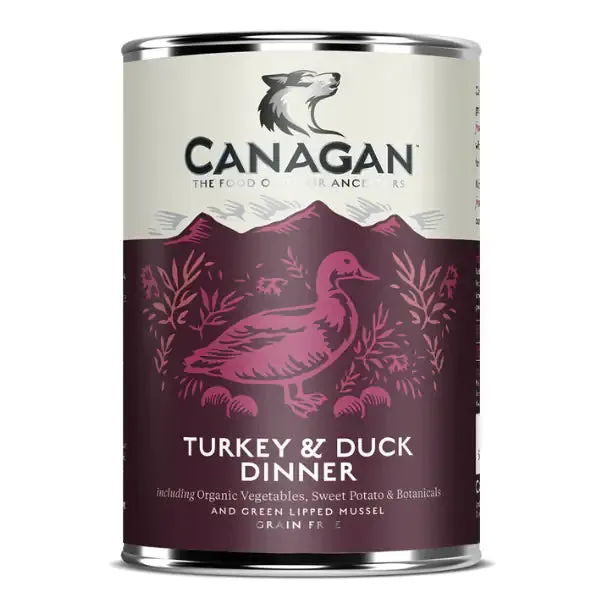 Canagan for Dogs All Life All Breeds Grain Free Bocconi 400 gr Tacchino e anatra - confezione da 6 pezzi - Cibo umido per cani - immagine 1