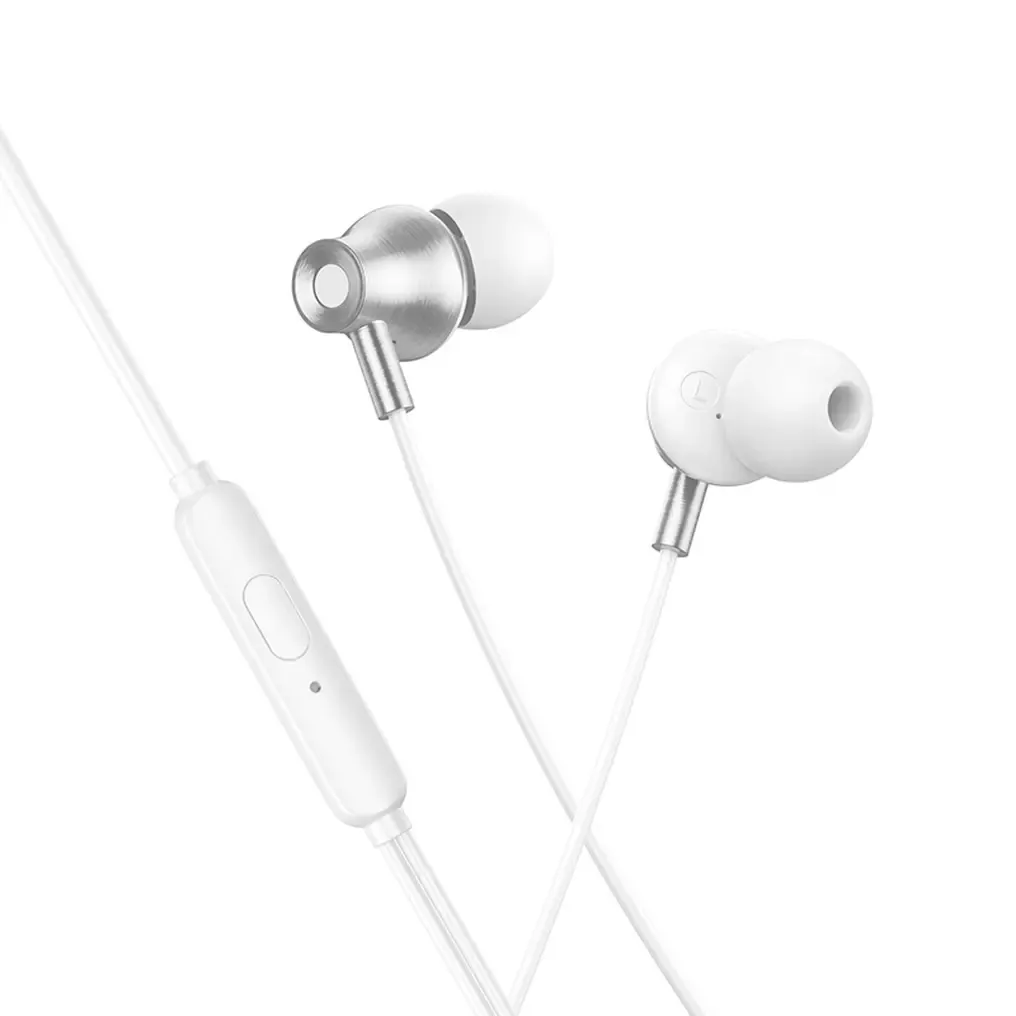 Auricolare 3.5mm HOCO M119, Argento - immagine 1